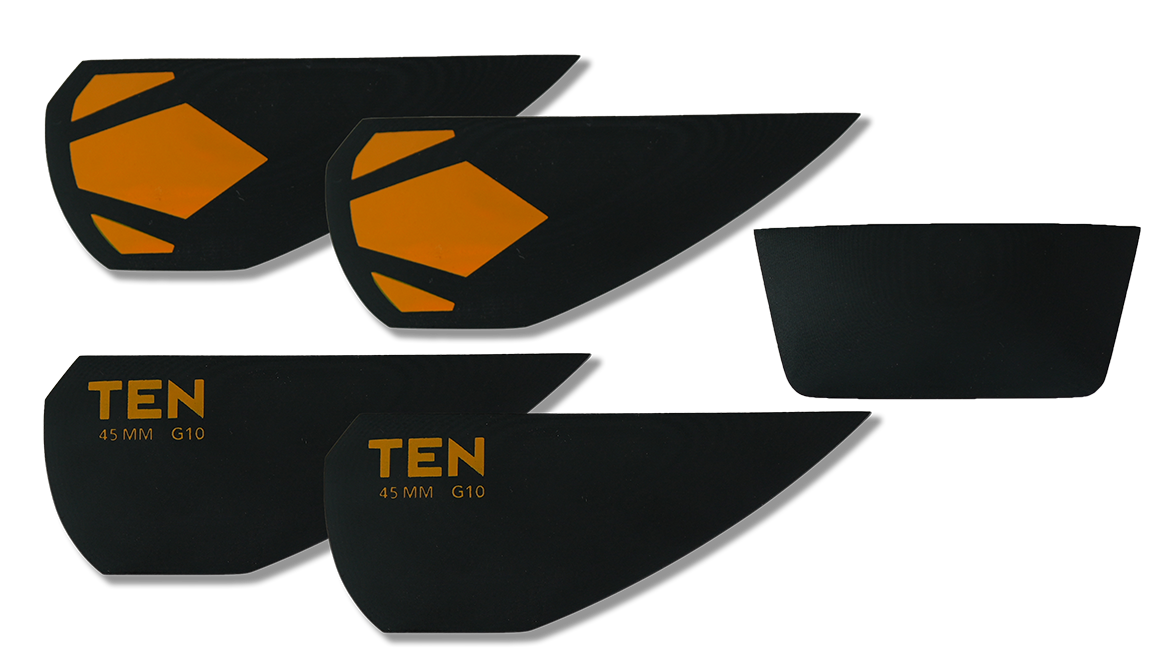 The mark board fins