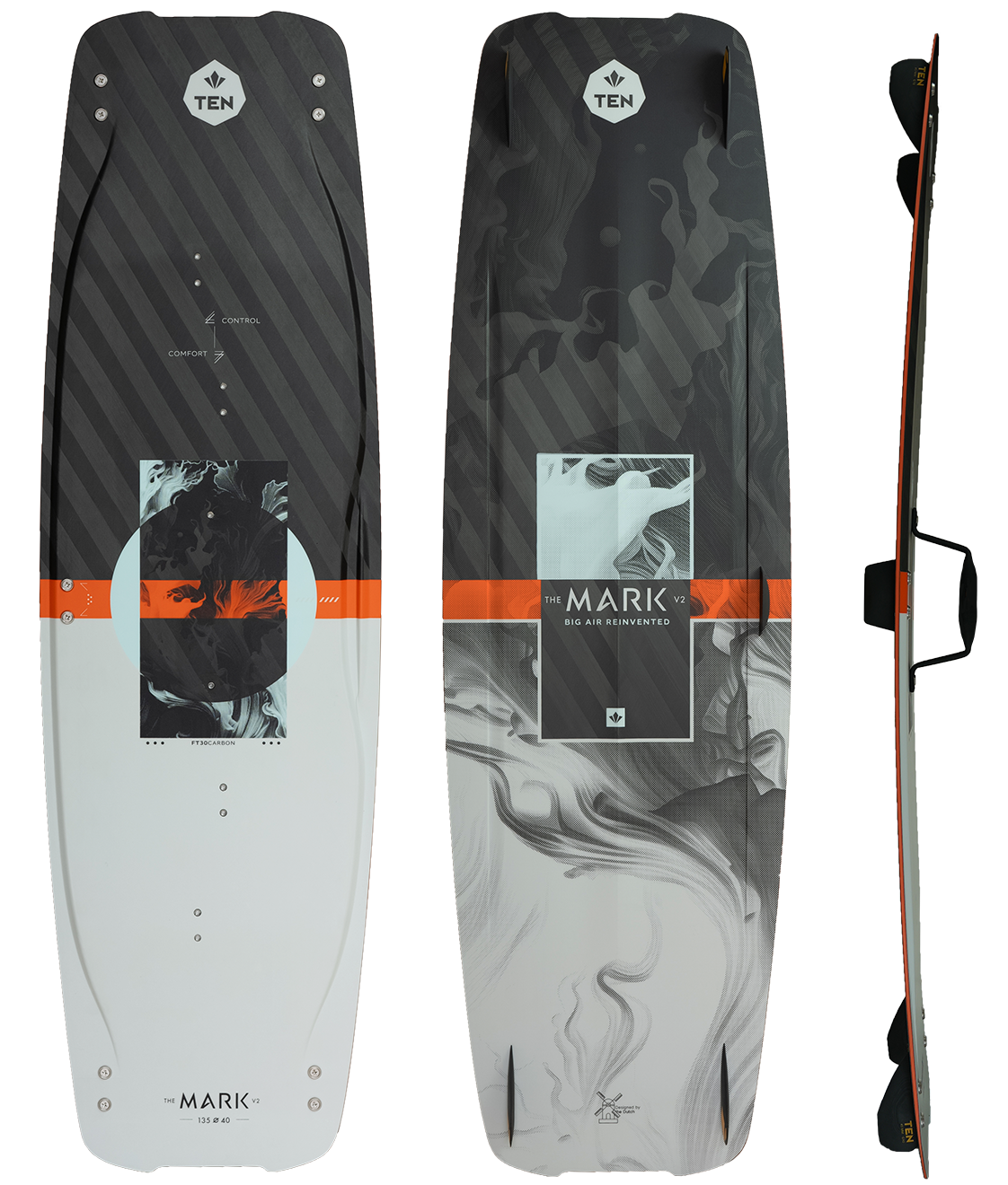 TEN the mark v2 kiteboard